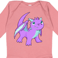 thumbnail image 4 of Inktastic Cute Baby Purple Dragon Boys or Girls Long Sleeve Baby Bodysuit, 4 of 5
