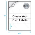 thumbnail image 4 of Milcoast Glossy Clear Translucent Waterproof Tear Resistant Water Bottle Labels 8.5" x 2" - 25 Sheets, 4 of 6
