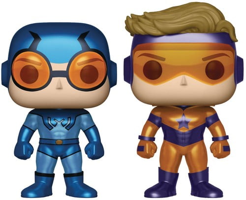 Pop Heroes Booster Gold & Blue Beetle PX Vin Fig 2Pk New Toy 