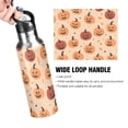 thumbnail image 4 of Yayeee 20oz Insulated Water Bottle Double Wall Stainless Steel with Flip Straw Lid, Colorful Halloween Pumpkin Pattern, 4 of 7