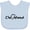 AE-Light Blue, variant on Inktastic Cleveland Heart Handwriting Black Boys or Girls Baby Bib