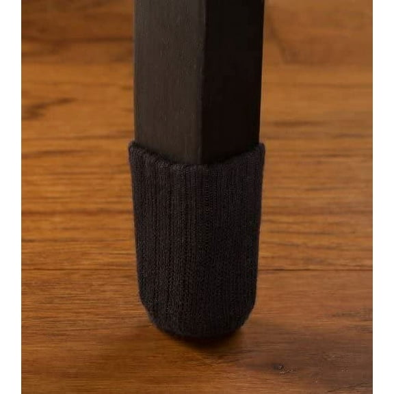 NancyProtectz The Original Furniture Sock (Black/Medium) Patented with Grips Inside/Chair Leg Hardwood Floor Protectors.