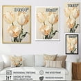 thumbnail image 4 of Designart "Harmonious II" Tulips Floater Framed Canvas Prints, 4 of 5