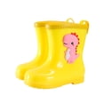 thumbnail image 1 of NOKIO Rain Boot𝗌 For Kids, Toddler Kids Rain Childrens Rubber Shoes With Easy On Handles Lightweight In Cartoo𝗇 Patterns For Boys & Girls, 1 of 7