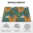 thumbnail image 3 of Yiaed Knitted Woodland Squirrel Print Highly Absorbent Microfiber Kitchen Counter Mat, Dish Drying Pad for Dishes, Utensils, Pots and Pans, Large 18" x 24", 3 of 7
