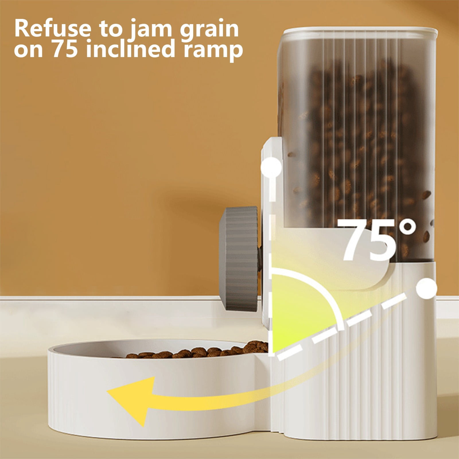 Hanging Pet Feeder for Cage, Automatic Dog Cat Food Dispenser Wall Mounted Feeding Station, Adjustable Height Pet Food Bowl with Large Capacity Easy Clean for Small Pets