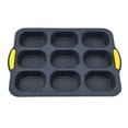 thumbnail image 1 of Kitchen Baking Tools,8 Grid Silicone Baguette Non Stick Perforated Pan Baguette Baking Tray Stylish and Modern, 1 of 8