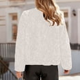 thumbnail image 3 of Veste pour Femmes, Chandail à Manches Longues Couleur Unie, Pulls pour Femmes, 3 of 6