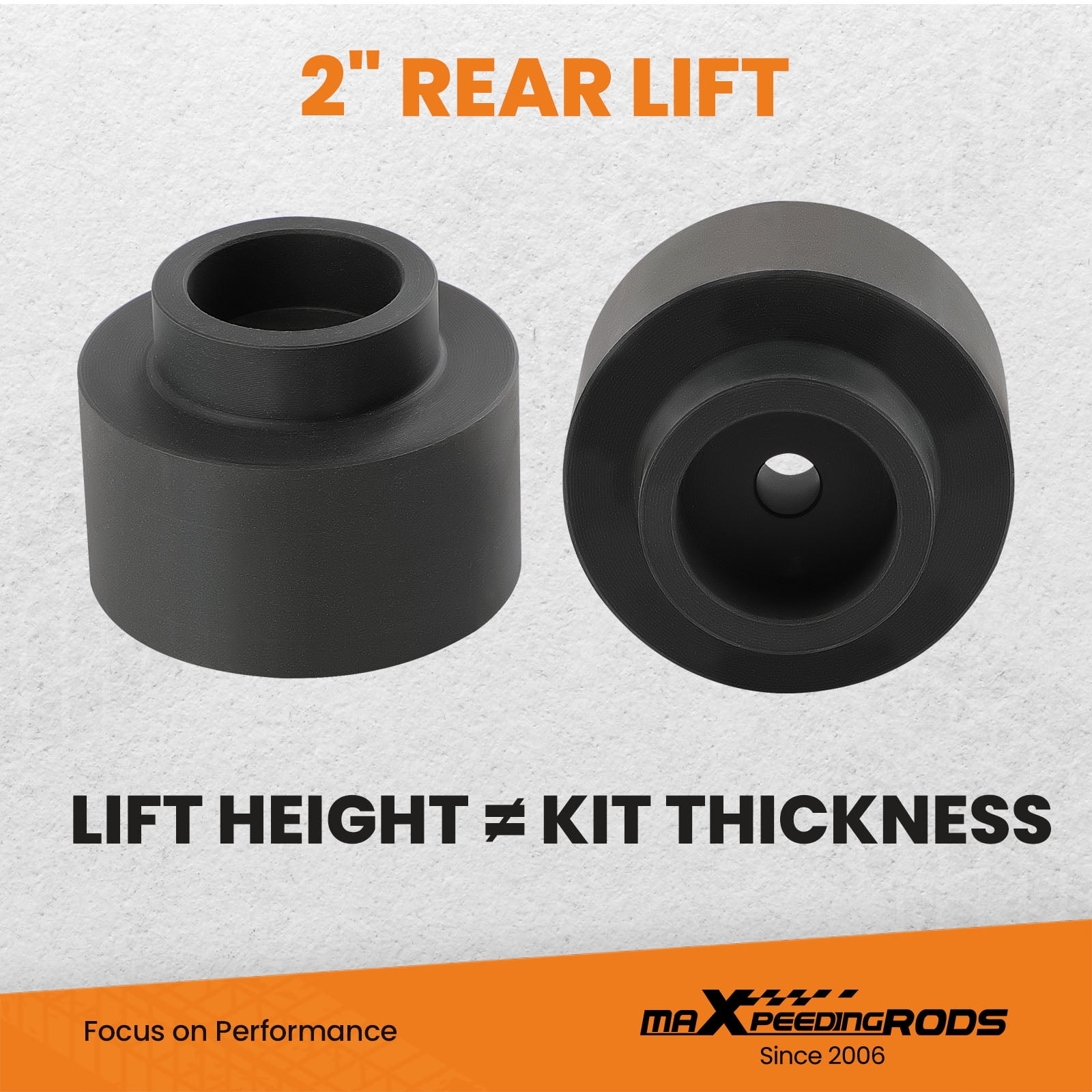 Maxpeedingrods 2inch Rear Suspension Leveling Spacer Lift Kit for Ram 1500 2009-2020 2WD 4WD
