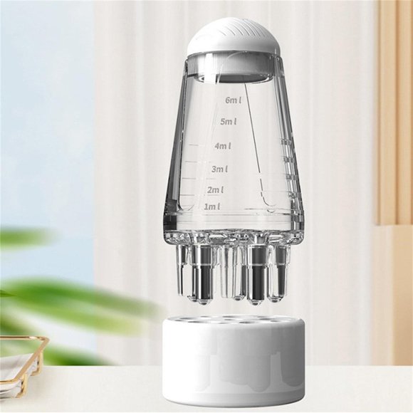 Hair Treatments Hair Oil Applicator Comb Smooth Root Comb Applicator Bottle For Scalp Oil Hair Oil Lotion Dispenser Anti Leak Oil Applicator For Scalp 6Ml Scale Cont(White)