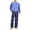 Blue, variant on Naittoop Mens Pajama Set Long Sleeve PJs, Soft Lightweight Sleepwear with Pockets, Comfortable Loungewear for Sleeping