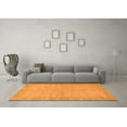 thumbnail image 3 of Ahgly Company Indoor Round Abstract Orange Modern Area Rugs, 6' Round, 3 of 4