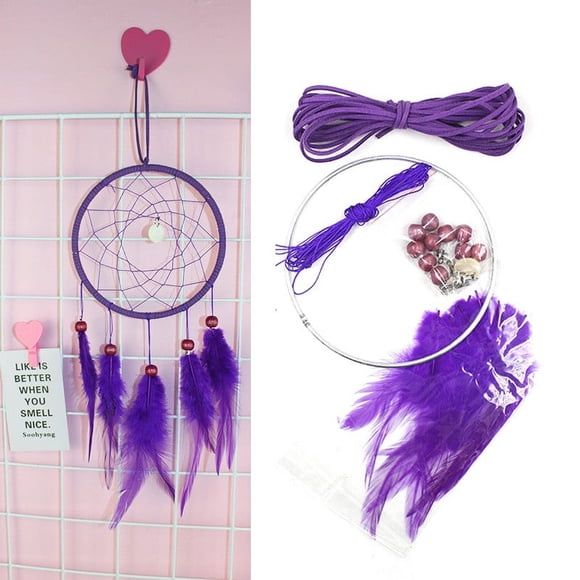 Lefu Decoration DIY Dream Catcher Kit Ornament Home Car Indoor Decor Craft Gift