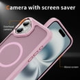 thumbnail image 3 of Dteck for iPhone 16 Case with Magnetic, Compatible with MagSafe, Military Drop Protection Slim Translucent Matte Shockproof with Anti-Fingerprint Phone Case,Pink, 3 of 8