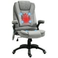 thumbnail image 2 of Vinsetto 6 Point Vibration Massage Office Chair with Heat and Padded Armrests, Gray, 2 of 9