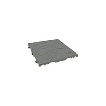 Interlocking Floor Tiles - 12 Pack - 15"x15" Gray Patio Tiles