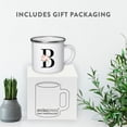thumbnail image 4 of Koyal Wholesale Stainless Steel Campfire Coffee Mug, Blush Floral Monogram, Letter B, 4 of 5