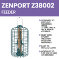 thumbnail image 3 of Zenport Z38002 Squirrel Resistant Caged Bird Feeder, Green, 3 of 4