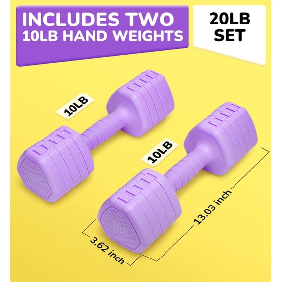Adjustable Dumbbell Set of 2, 10-30 lbs Hand Weights for Home Gym Strength Training