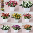 thumbnail image 2 of Realistic Artificial Flower For Table Garden Decor Lifelike Potted Bonsai Plant Easy To Care No Watering Needed, 2 of 4