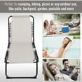 Outsunny 3Position Reclining Beach Chair Chaise Lounge Folding Chair