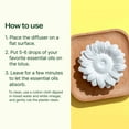 thumbnail image 2 of Plant Therapy Passive Sunflower Essential Oil Diffuser – No Heat or Water Needed – Natural Aromatherapy Diffuser for Home, Office, Travel – Elegant Ceramic & Wood Design, 2 of 9