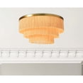 thumbnail image 6 of Creative Co-Op 13.75" Round Flush Mount Fringe Light Fixture, 6 of 6