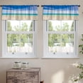 thumbnail image 2 of LALILO Kitchen Curtain Valance Beach And Beautiful Tropical Rod Pocket Window Curtain 52"x 18" Set of 2, 2 of 5