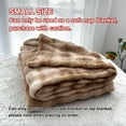 thumbnail image 4 of Super Soft Bubble Faux Rabbit Fur Blanket, Machine Washable, All-Season, Queen/KingSizes, Multifunctional Nap Blanket, Suitable For Office, Bedroom, Sofa, Travel, Double-Sided Usable, 4 of 6