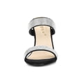 thumbnail image 2 of BLISSFUL STEP Women's Open Toe Stiletto High Heel Rhines Mules Sandals Black 7, 2 of 8