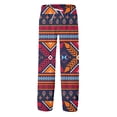 thumbnail image 3 of Mrzhqd Casual Pants For Men African Dashiki Traditional Style Trouser Summer Hawaii Holiday Ankara Beach Floral Pants Navy S, 3 of 5