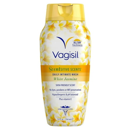 Vagisil Wash Scentsitive Scents White Jasmine 12 Ounce (Pack of 2)