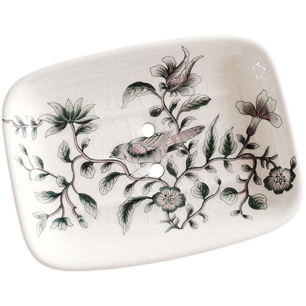 Ceramic Soap Dish Bar Soap Dish Hand Soap Holder Bathroom Shower Soap
