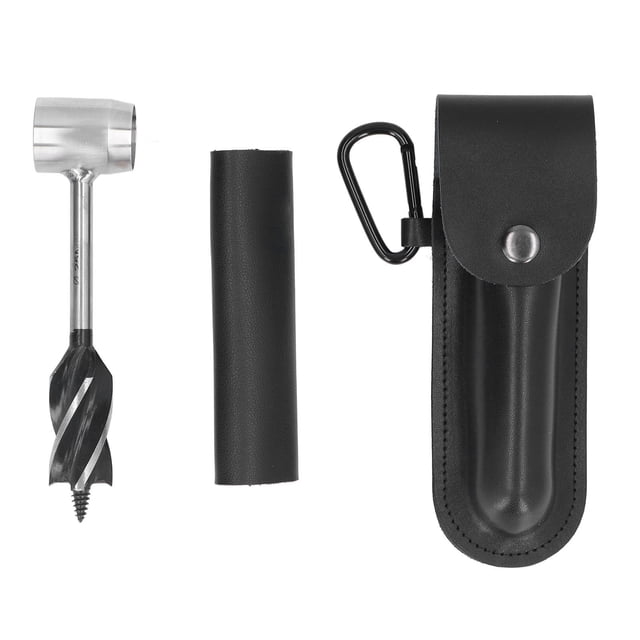 Bushcraft, barrena Manual, Broca de Madera, Herramienta de Supervivencia para colonos, Llave Manual, Acero de Alta Velocidad para carpintería, Camping, Negro