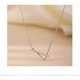 thumbnail image 4 of Silver Simple Geometric Necklace Women's V-Shaped Clavicle Chain Necklace Exquisite Light Luxury Niche Design High Quality For Women And Girls, 4 of 5