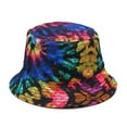 thumbnail image 5 of SPRING PARK Unisex Bucket Hat Tie-die Printed Fisherman Cap Reversible Sun Hat for Women Men, 5 of 7