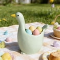 thumbnail image 4 of Easter Decor Bird Shaped Easter Egg Holder Set, Cute Easter Egg Tray Cup and Bowl Decor, Minimalist Modern Home Ornament, Sturdy Tabletop Accent for Holiday and Daily Use on Dining, Green, 4 of 6