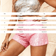 thumbnail image 3 of Delayuji Sequin Shorts for Women Sparkly High Waist Elastic Shorts Clubwear Party Stage Performance, 3 of 4