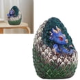 thumbnail image 4 of YAHHU Blue Dragon Baby Egg Resin Decorative Figurine Vivid Cute Magic Animal Knick-Knacks for Living Room Home Garden Decor 7.09 inches / 18 cm, 4 of 9