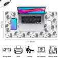 thumbnail image 5 of Long Mouse Pads for Desk,White Chicken Sketch Pattern Desk Mats on Top Of Desks, Desk Mouse Pad Extra Large with 3mm Non-Slip Base and Stitched Edge for Gaming,Office,Work,Home 31.5x15.7in, 5 of 5