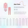 thumbnail image 7 of TiaoBug 3pcs Kids Girls Rash Guard Swimsuit Set Long Sleeve Shirt Legging And Shorts Beach Surfing Bathing Suit Pink 5-6, 7 of 7