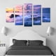 thumbnail image 3 of Juego de Cuadros Decorativos, Playa Costa Violeta y Estilo Onírico, 5 Piezas, Ideal para Recámara y Sala, 150x80cm, 3 of 5