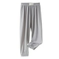 thumbnail image 2 of Huanglei Girls Ice Silk PantsPants Elastic High Waisted Casual Trousers For Kids Summer Flowy Stretchy Pants Girls Cargo Jogger Pants, 2 of 4