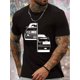 thumbnail image 1 of Camiseta de verano para hombre con estampado de coche único: cuello redondo, manga corta, informal., 1 of 4