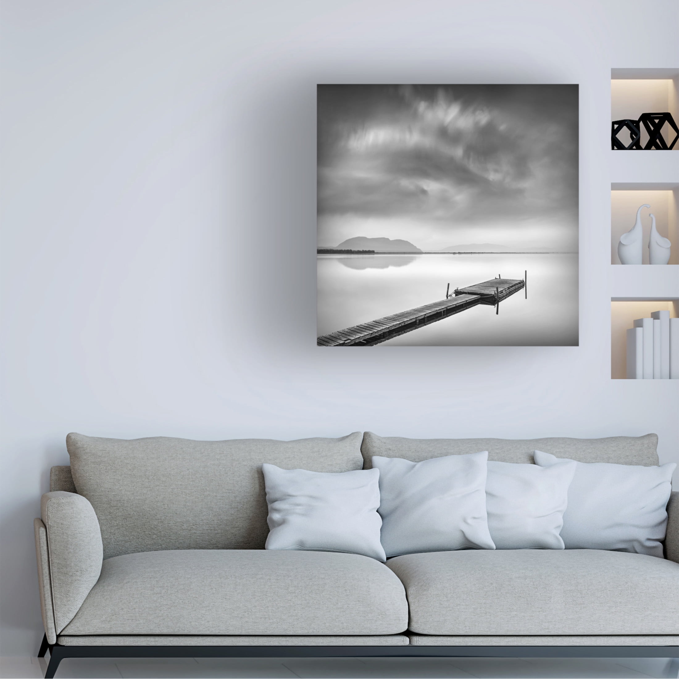 Canvas Wall Art - George Digalakis 'Tranquillity' Wall Art for Living Room, Bedroom, or Office Décor by Trademark Fine Art - 35 x 35 Inches