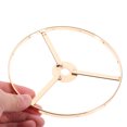 thumbnail image 2 of MLINS 2pcs Lamp Shade Holder Rings E27 Round Metal Craft Ring Support for DIY Drum Ceiling Lights Frame 13 CM, 2 of 9