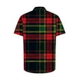 thumbnail image 5 of Awdenio Mens Shirts Christmas Hawaiian Shirt for Men Short Sleeve Button Down Plaid Santa Vacation Dress Shirts,Size 5XL, 5 of 5