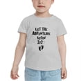 thumbnail image 2 of Let The Adventure Begin 202? Funny Toddler T Shirts for Boys Girls (Gray, Youth L), 2 of 5