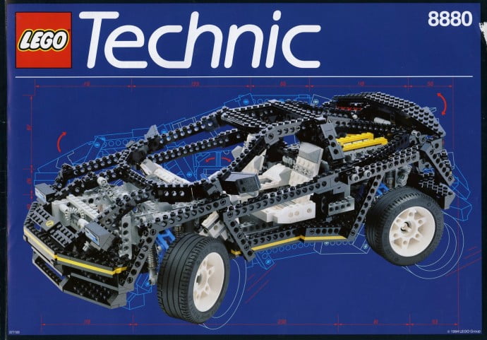 lego technic blue car