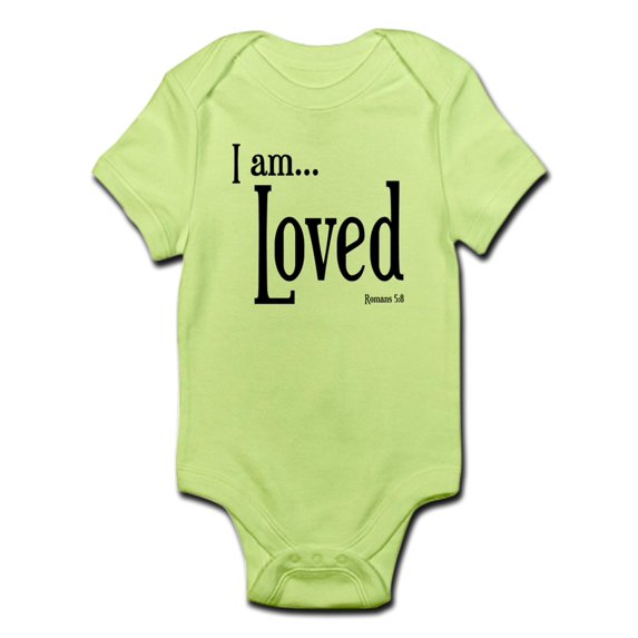 CafePress - I Am Loved Romans 5:8 Infant Bodysuit - Baby Light Bodysuit